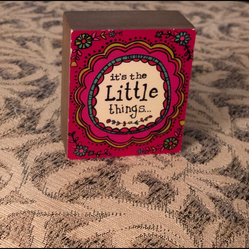 Natural Life Wood Word Art Block